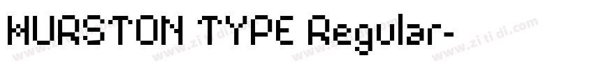HURSTON TYPE Regular字体转换 HURSTON TYPE Regular字体转换